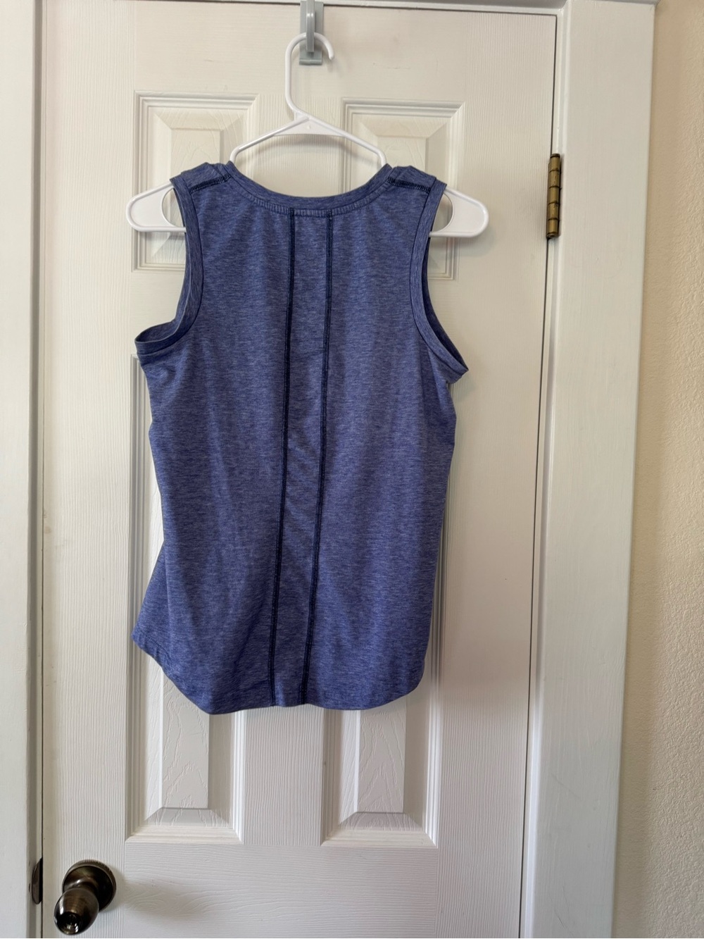 Title Nine Blue Heather Performance Tank Top S Athletic Workout Sleeveless - Picture 5 of 5